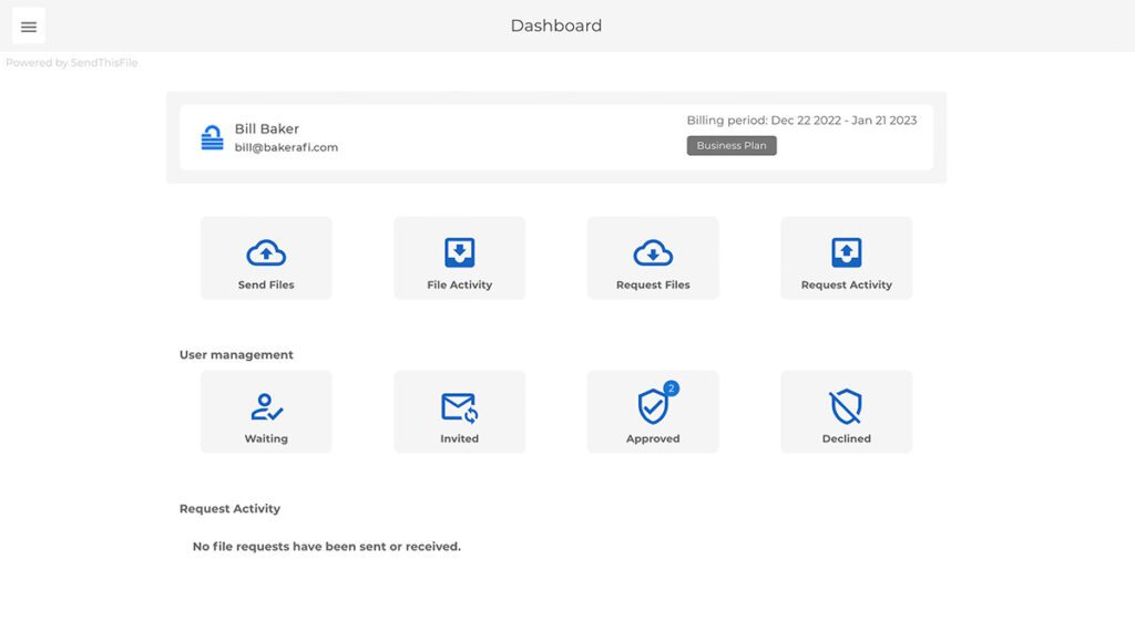 SendThisFile Dashboard | Add Multiple Users
